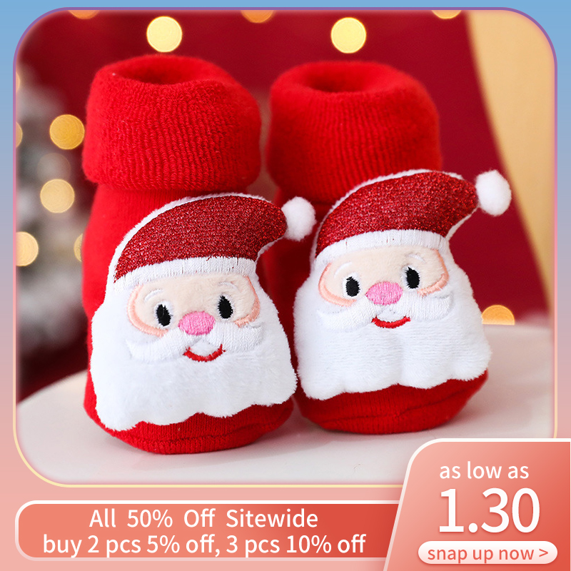 Winter Clothing Activities For Toddlers - Kaus Kaki Natal Bayi Lucu Kaus