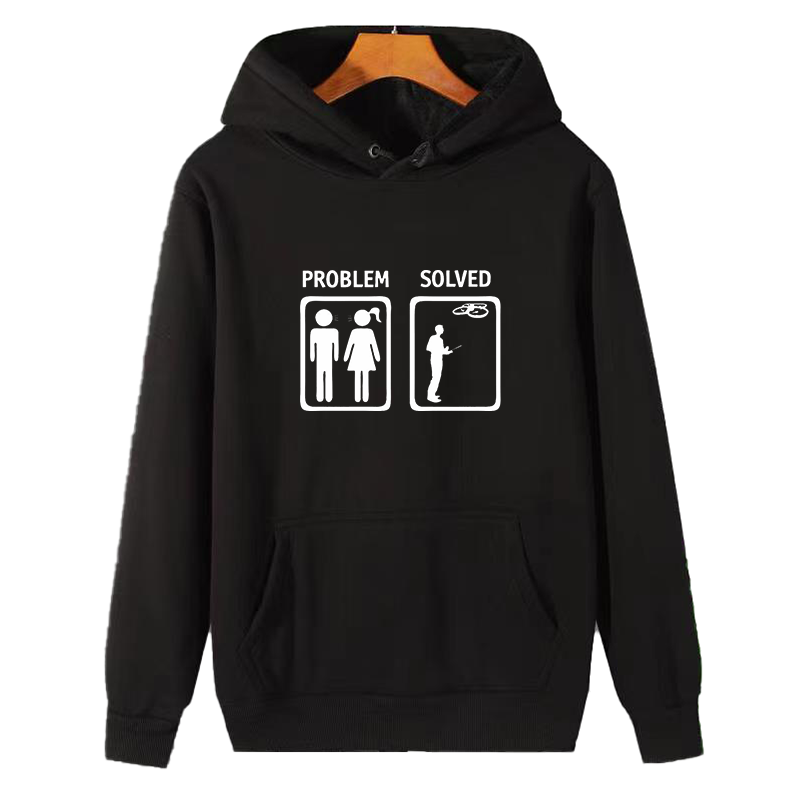 Winter Clothing Essential - Masalah Terpecahkan: Hoodie Grafis Fashion, Pakaian