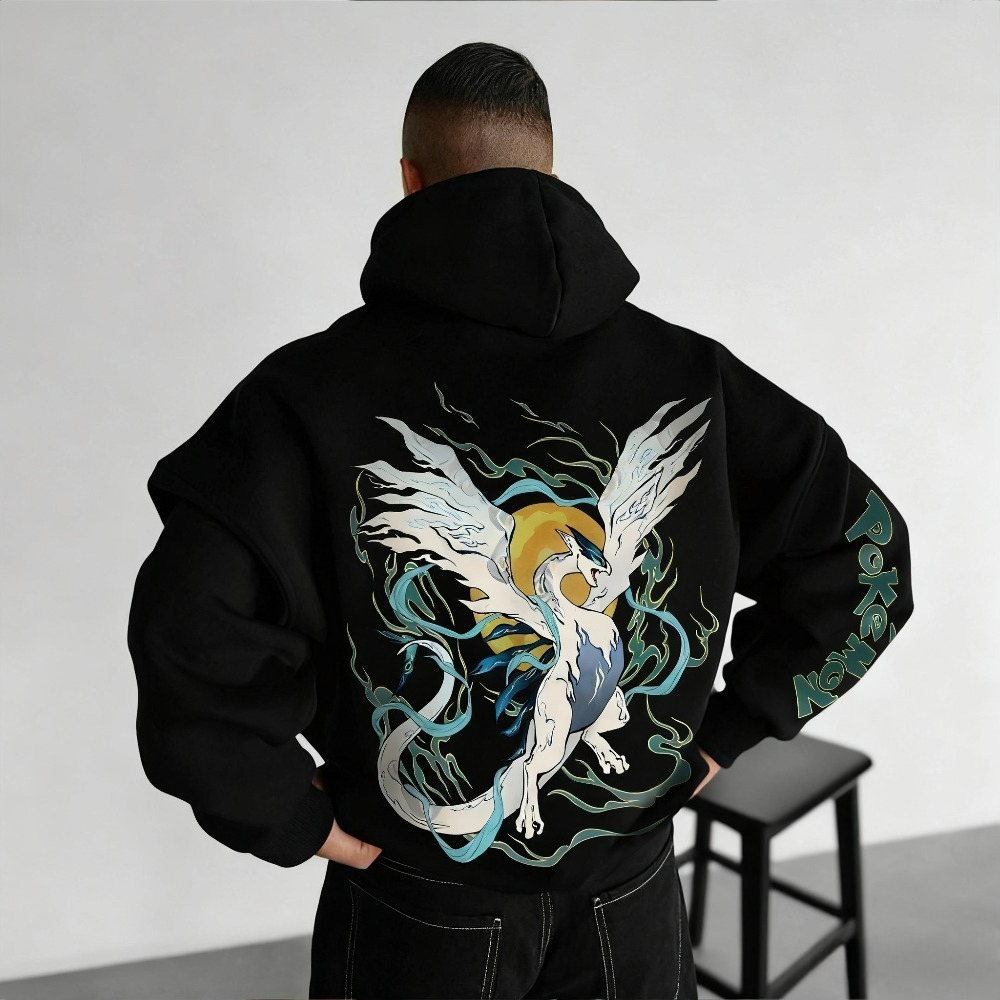 Winter Clothing Anime - Sweater Pria Pokémon Lugia Asli Bermotif