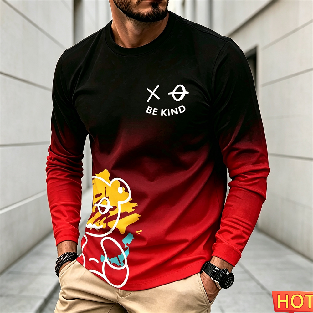Winter Clothing For Men - Kaos Pria Lengan Panjang Kasual Musim