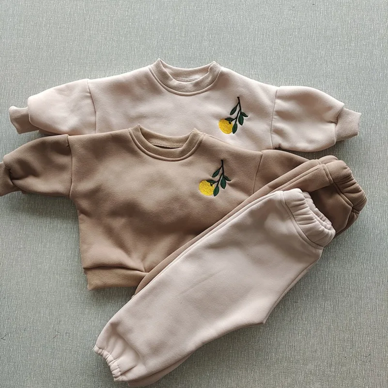 Winter Clothing Activities For Toddlers - Setelan Atasan Pullover Fleece Bayi Perempuan