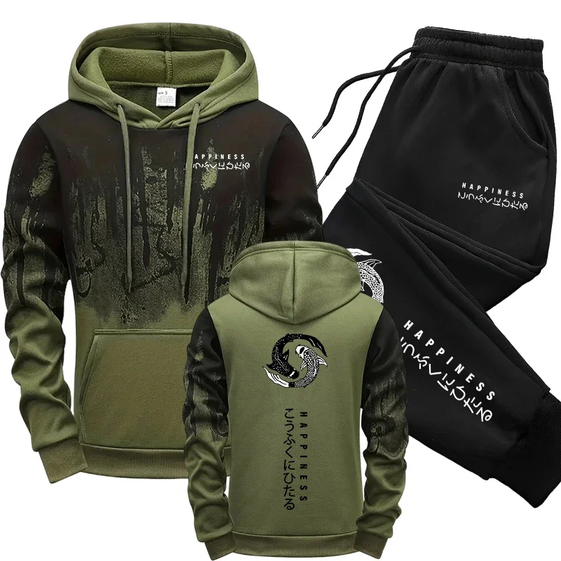 Winter Clothing For Men - Setelan Olahraga Pria Gaya Jepang, Hoodie