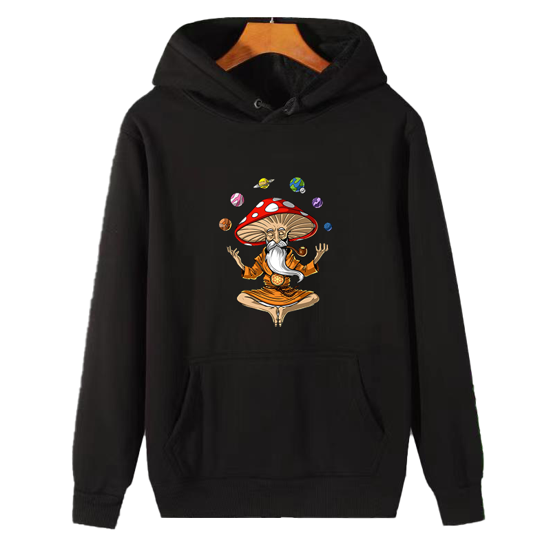 Winter Clothing Essential - Sweater Hoodie Motif Jamur Ajaib Buddha,