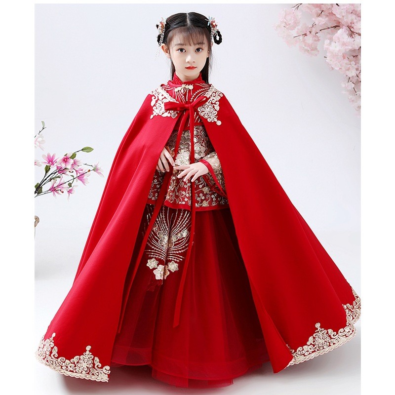 Winter Clothing Kids - Kostum Hanfu Cheongsam Anak Perempuan Pakaian
