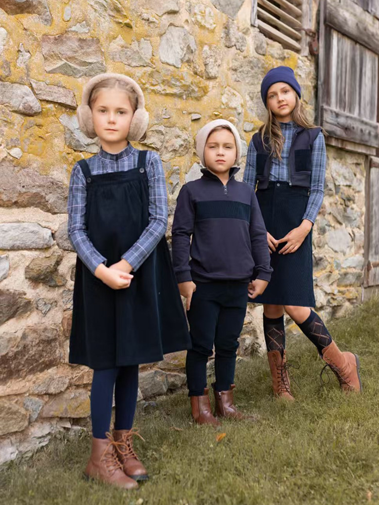 Winter Clothing Kids - AP 2025 AW Koleksi Korduroi Biru