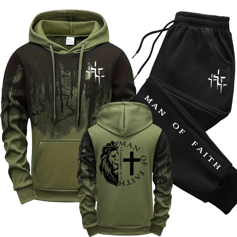 Winter Clothing For Men - Setelan Pria Motif Man of Faith,