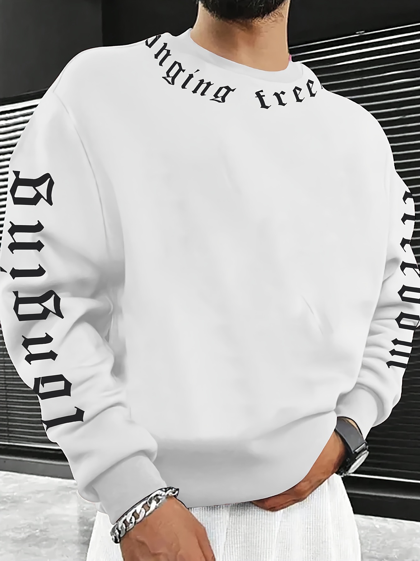 Sweatshirt Pria Berkerah Bulat - Winter Clothing For Men ulasan dan harga