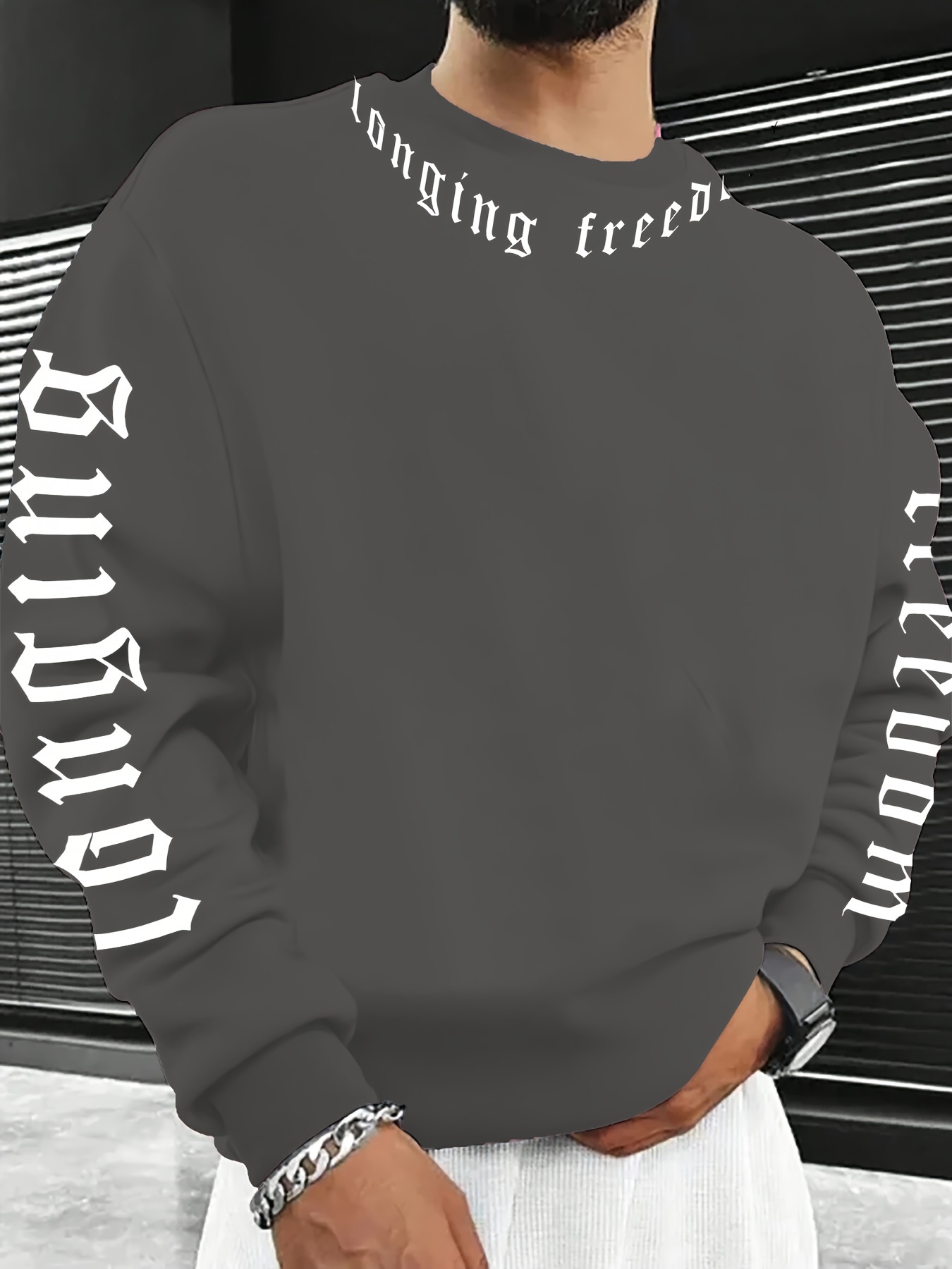 Sweatshirt Pria Berkerah Bulat - Winter Clothing For Men ulasan dan harga
