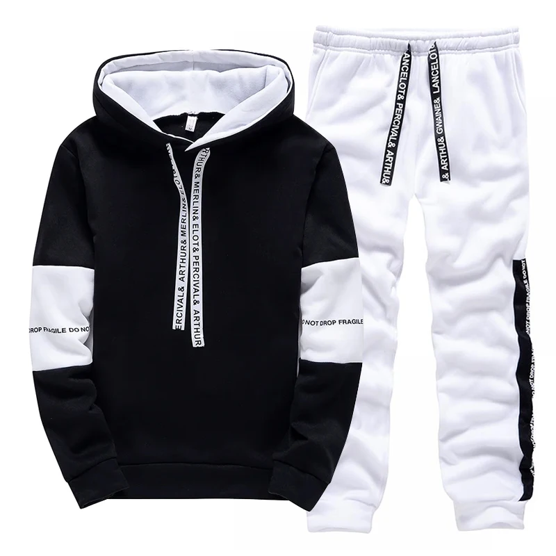 Setelan Olahraga Pria Hitam Pu - Winter Clothing For Men ulasan dan harga