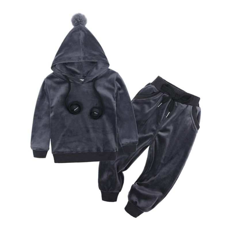 Set pakaian bertudung beludru  - Winter Clothing Activities For Toddlers ulasan dan harga
