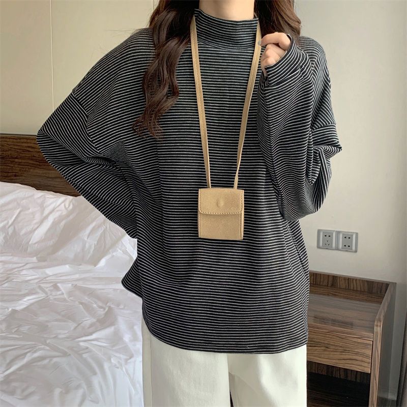 Atasan kerah tinggi lengan pan - Winter Clothing Affordable ulasan dan harga