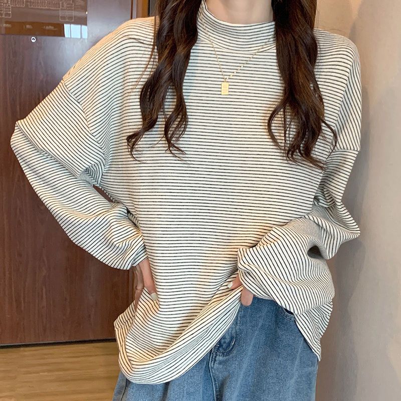 Atasan kerah tinggi lengan pan - Winter Clothing Affordable ulasan dan harga