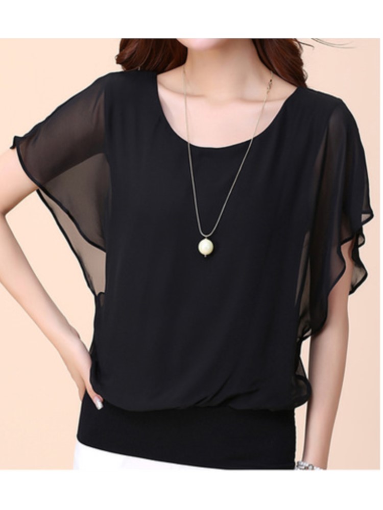 Kemeja sifon lengan pendek unt - Winter Clothing Kids ulasan dan harga