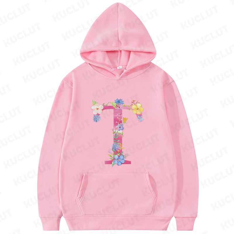 Hoodie wanita bercetak huruf b - Winter Clothing Essential ulasan dan harga