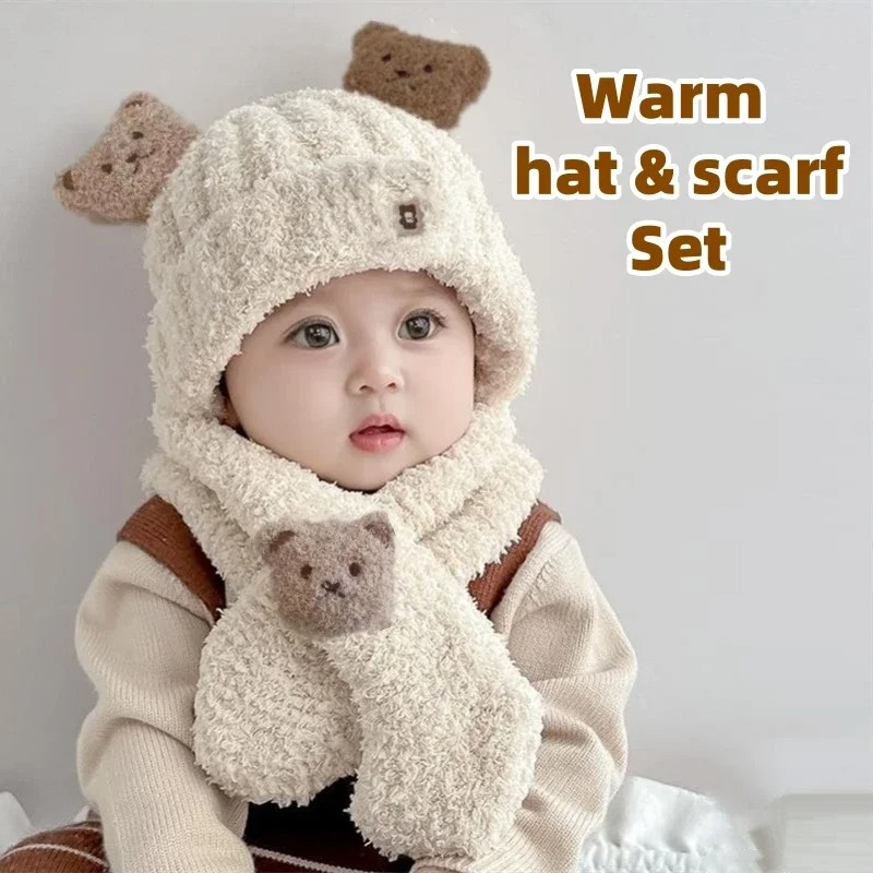 1-10PCS Set Topi Syal Bayi unt - Winter Clothing Kids ulasan dan harga